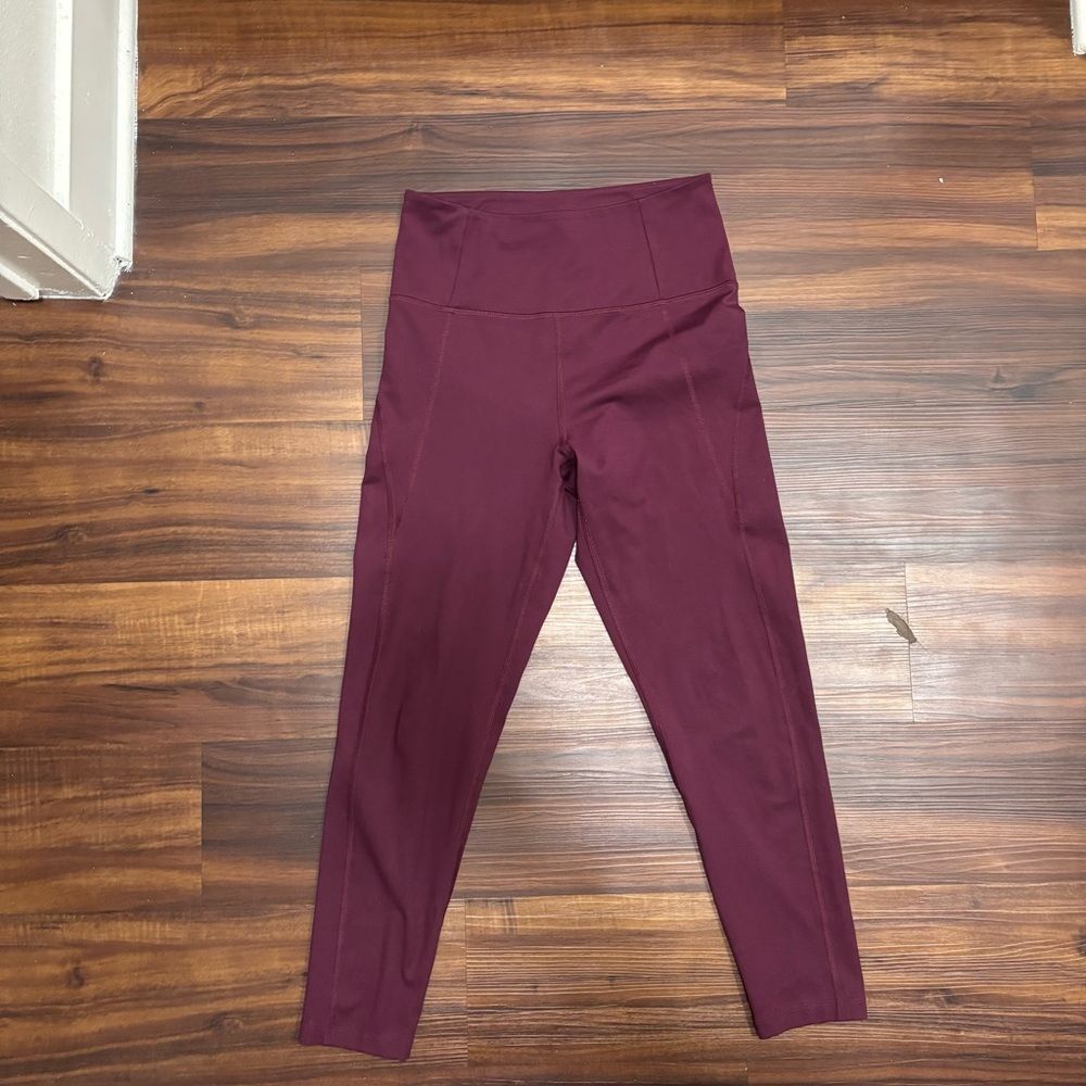 Girlfriend Collective Women’s Small Purple Sporty Athletic Ankle Leggings